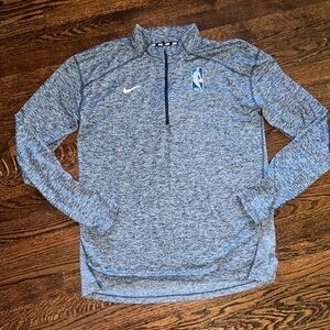 NBA Nike Navy Dri FIT 3/4 Zip Sweatshirt